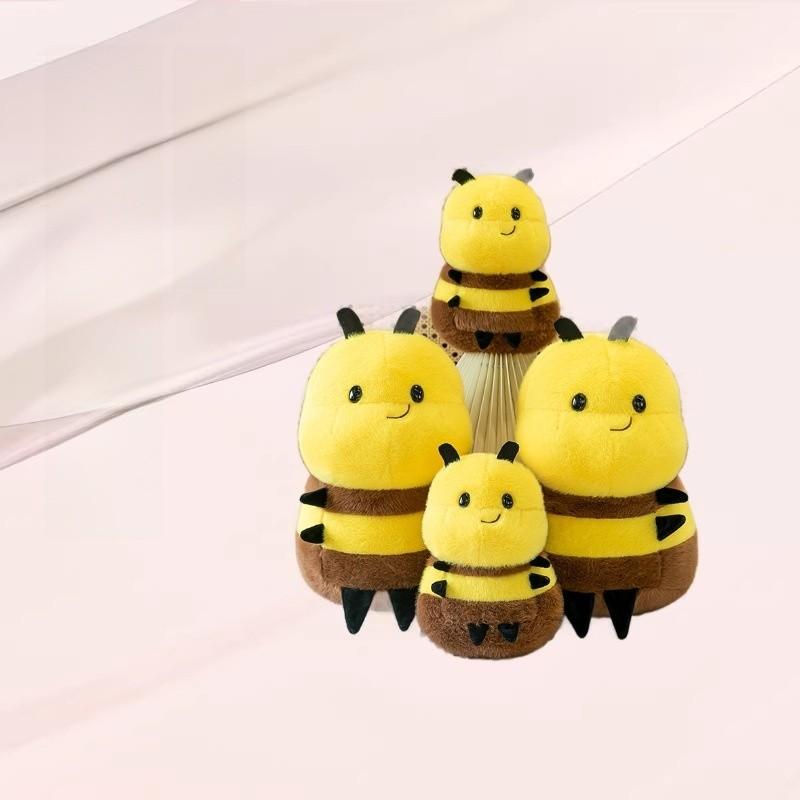 Cute Bee Plush Toy Cartoon Pillow For Kids Baby Gift Home Decor
