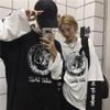 Koszulka 2KWEIRD dla Kobiet Jesień Anime Długi Rękaw Nadruk Y2k T-shirty Harajuku Męski T-shirt Top Streewear Casual Hip-pop Para Oversize T-shirt