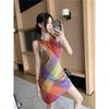 Summer Women's Beach Suspender Skirt Graphic Printed Dress