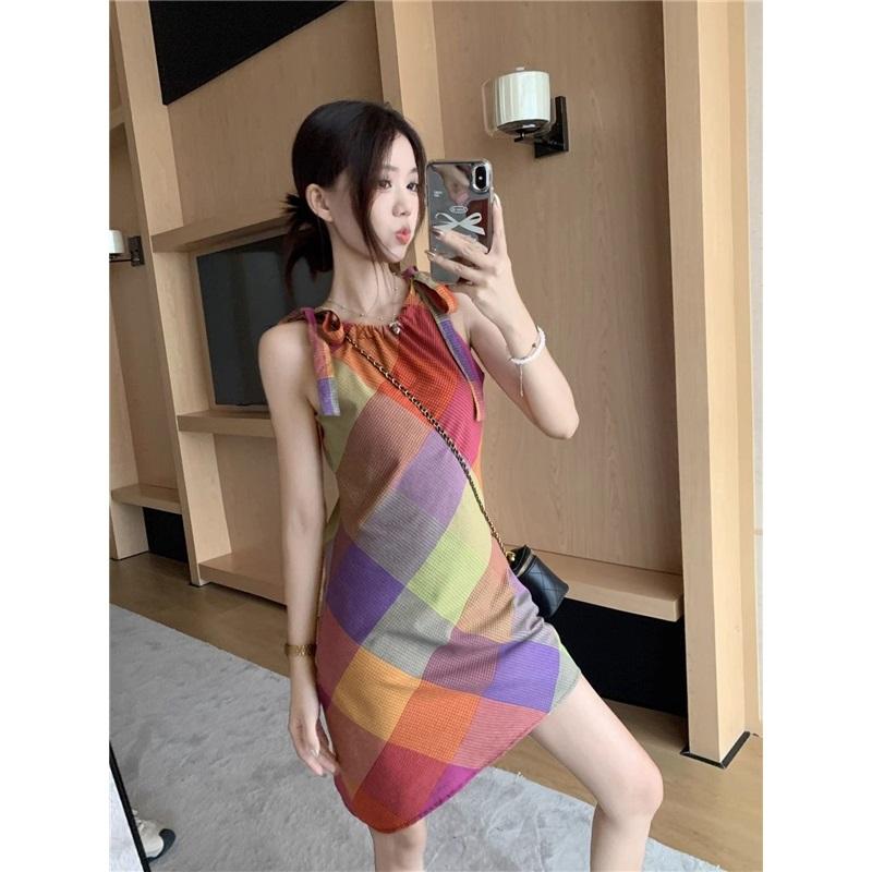 Summer Women's Beach Suspender Skirt Graphic Printed Dress