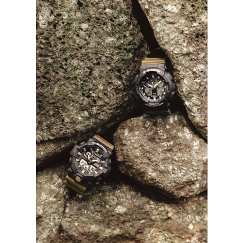 Casio G-Shock Two Tone Utility Colors Series Watch GA-710TU-1A3JF Men's Olive Green