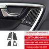 100% Real Carbon Fiber Car Window Lifter Switch Panel Cover Trim For Volvo S60 V60 2010-2018 Interior Decoration Sticker