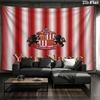 Sunderland A.F Custom Name Wall Tapestry Aesthetic Wall Hanging Printed Fabric Blanket Decorative Tapestries for Bedroom Living Room Home Decor