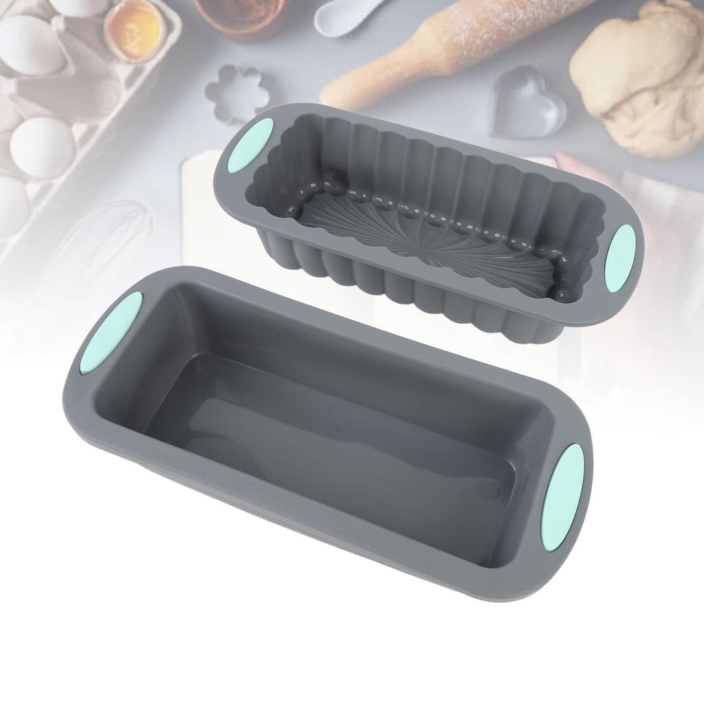 2 Stück Kastenform Silikon Antihaft Brotform Backform für hausgemachte Kuchen Brownies Hackbraten Zuhause