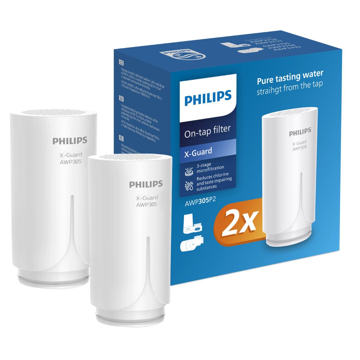 Filtračné náplne Philips Awp305P2 pre vodovodný filter. Kazety. 2 Pieces