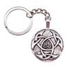 Celtic Knot Charm Hexagram Keychain Irish Amulet Key Ring 28mm Ring