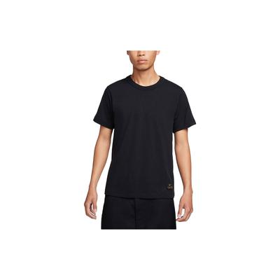 Life Solid Knit Short Sleeve T-Shirt Men Tops Black FN2646-010