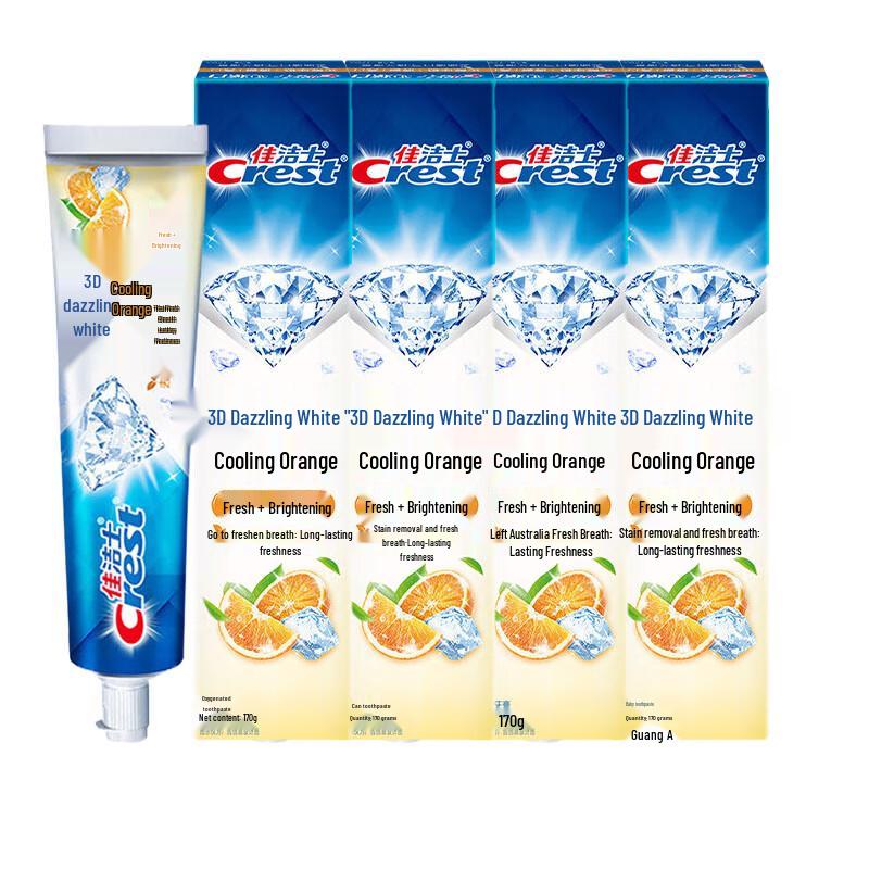 

Crest 3D White Invigorating Iced Orange Toothpaste (4 x 170g)