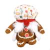 Faceless Gingerbread Man Doll/ Handmade Gnomes Figurines for Christmas Party