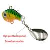 Cyclone 3 Metal VIB Bass & Mandarin Fish Lure with Spinning Slider, Long Cast, Enhanced Blood Bar & Treble Hook.