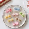 Travel Women Contact Lense Kit Holder Container Cute Cartoon Animal Style Contact Lens Case with Tweezers Suction Stick