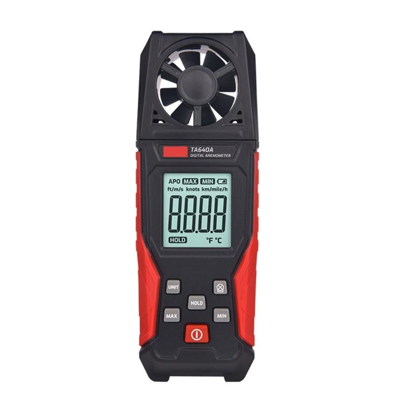 

Multifunction Windmeter with back light LCD Display Small Wind Speed Meter ABS for Easy Wind Speed & Temperature Reading 1