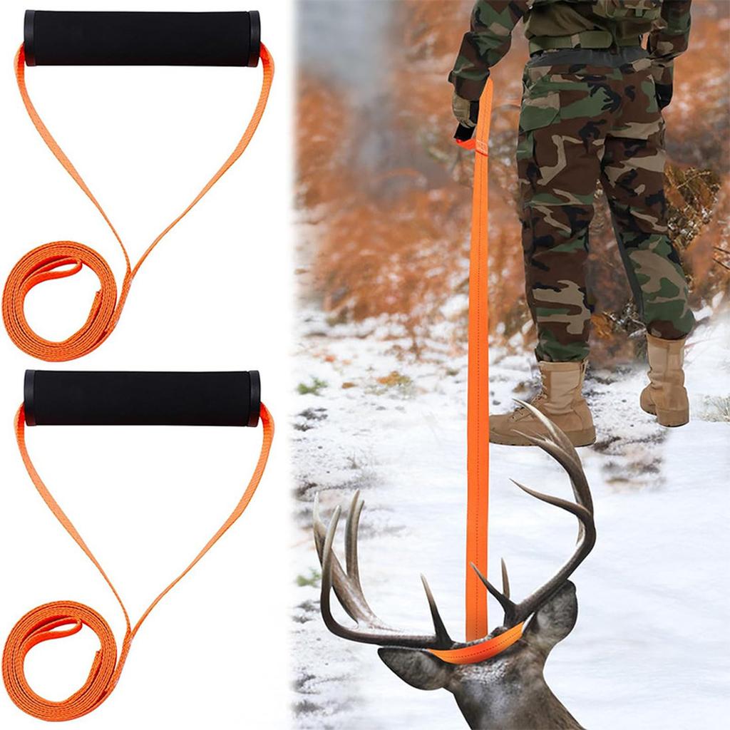 4.9Ft Deer Drag Orange Deer Tow Rope Deer Drag And Deer Puller Deer Hunting Accessories