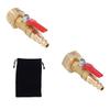 1/4in Male Brass Winterize Blowout Adapter Brass 3/4in Male GHT Thread Garden Irrigation Joints Male/Female Thread Ball Valve