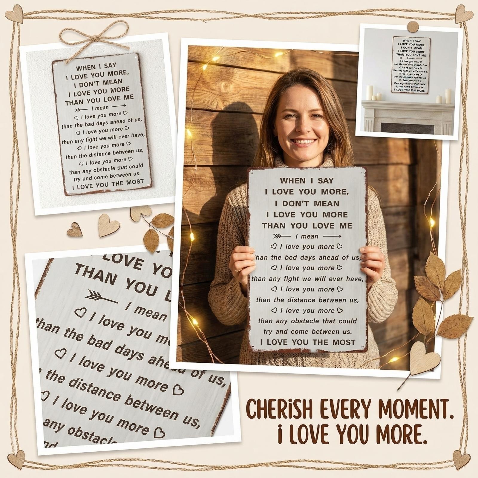 

I Love You More -Stirring Sign — A Vow For Your Forever Person One Size белый