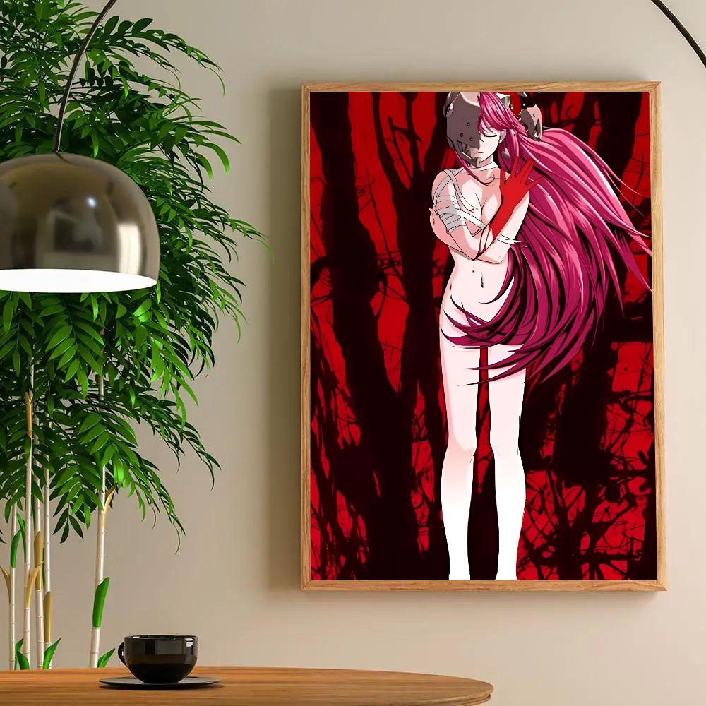 1pc Hot Classic Japanese Retro Elfen Lied Anime Poster HD Posters Home Room Bar Cafe Decor Art Wall Painting Picture