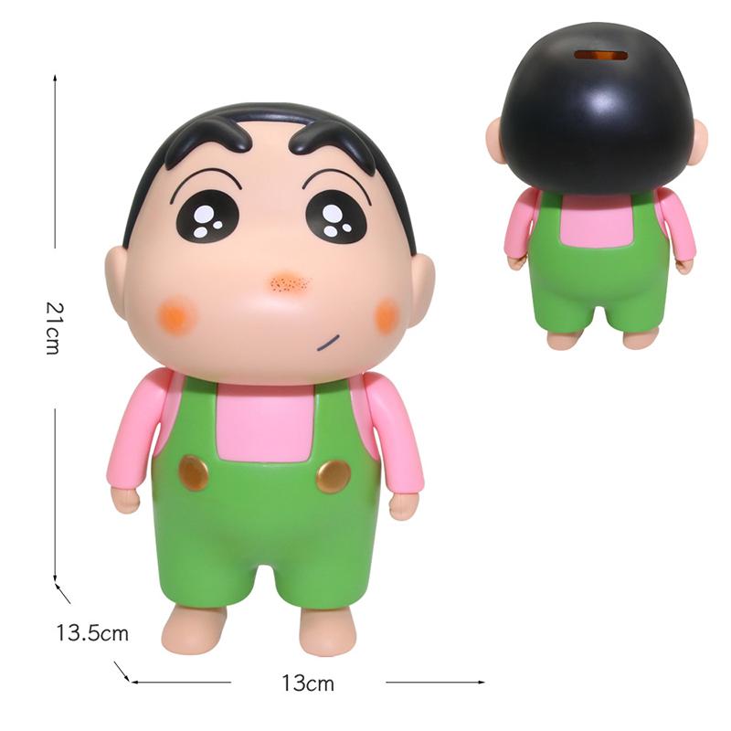 Crayon Shin-Chan Piggy Bank Cute Shin-Chan Ornaments Piggy Bank Action Figure Doll Model Popular Gifts  Essentials
