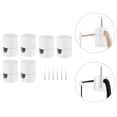 6 szt. Haki sufitowe Swag, Haki kablowe do lamp wiszących, Łatwy w użyciu Żyrandol DIY