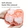 4-Cavity Penguin Silicone Ice Cube Mold, Food Grade BPA-Free with Funnel for Ice, Chocolate, Coffee, Cute Animal Ice Tray