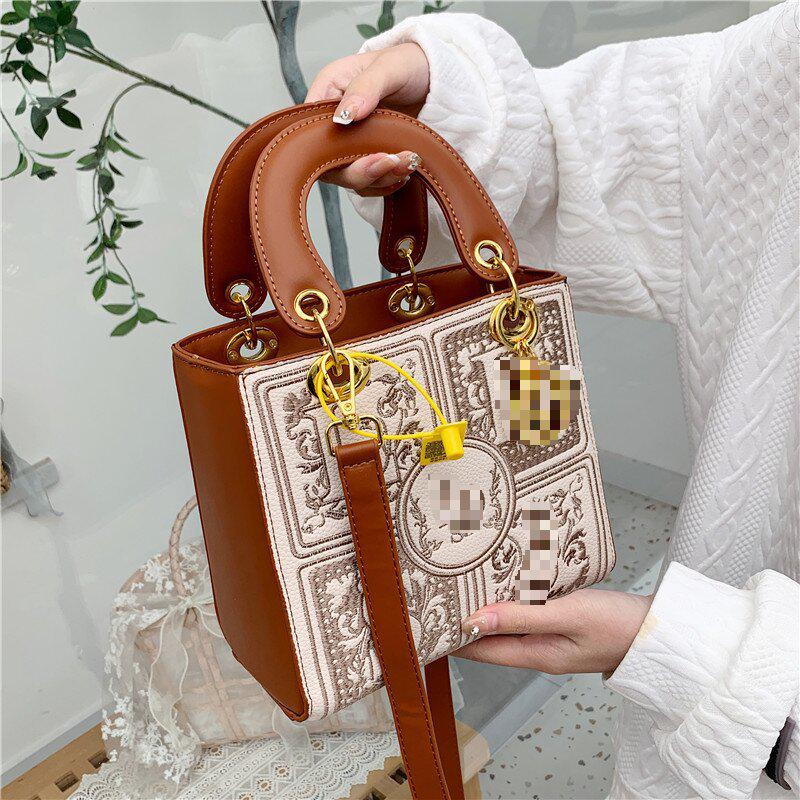Retro Embroidered Bucket Handbag - Versatile Crossbody for Women 2025