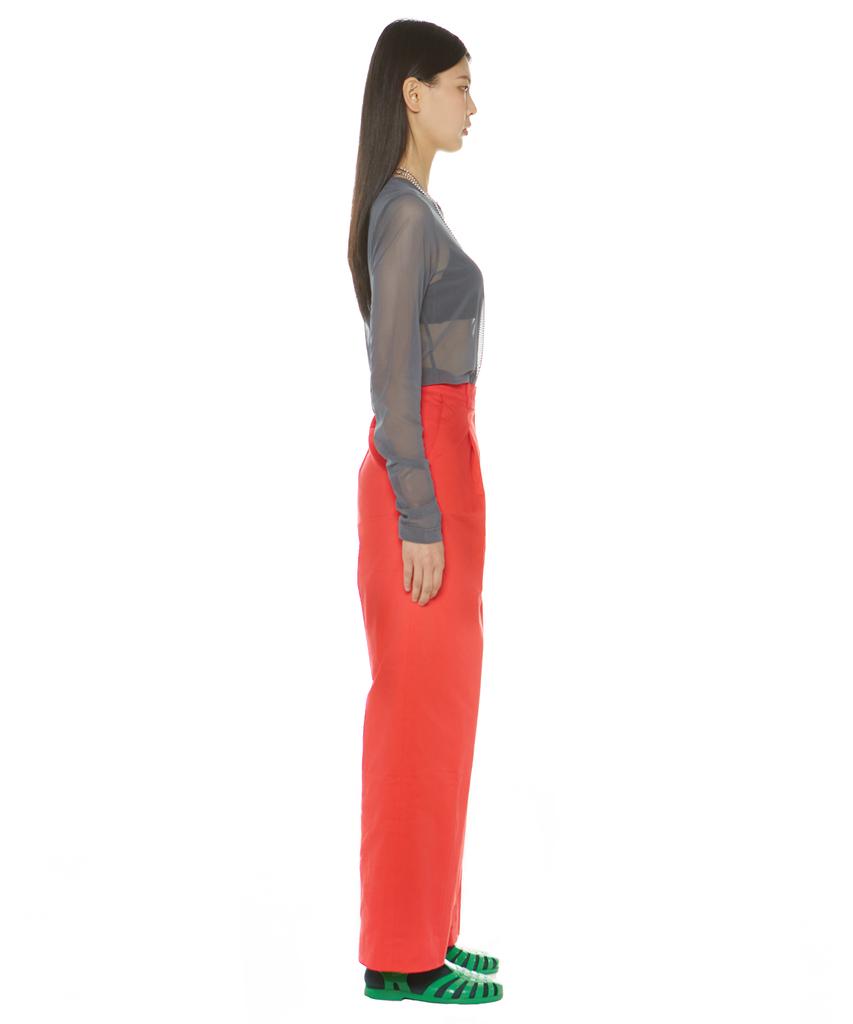 Suki Wide Long Leg Pants (Cherry Jam)