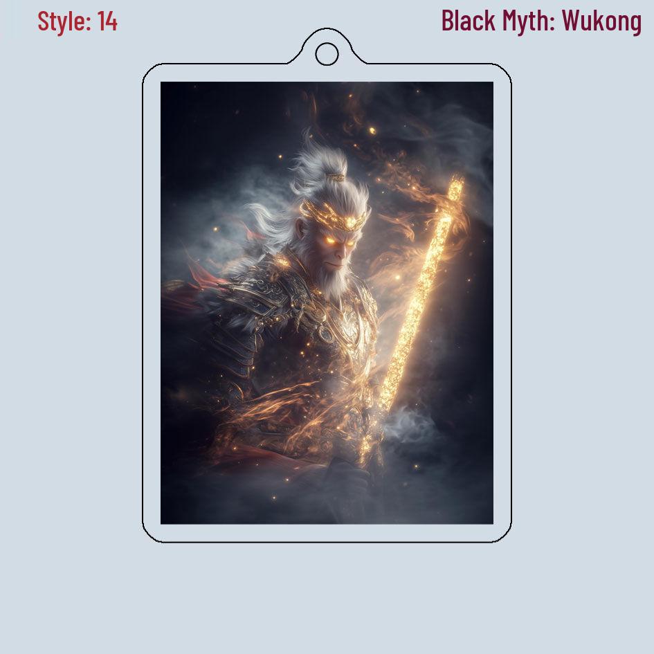 Black Myth Wukong Double-Sided Acrylic Keychain and Luggage Tag - Customizable with Images