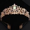 Diamond Bridal Headdress with Comb, Luxurious Crystal Wedding Crown, Suitable for Retro Celebration Ball, Queen Headdress.