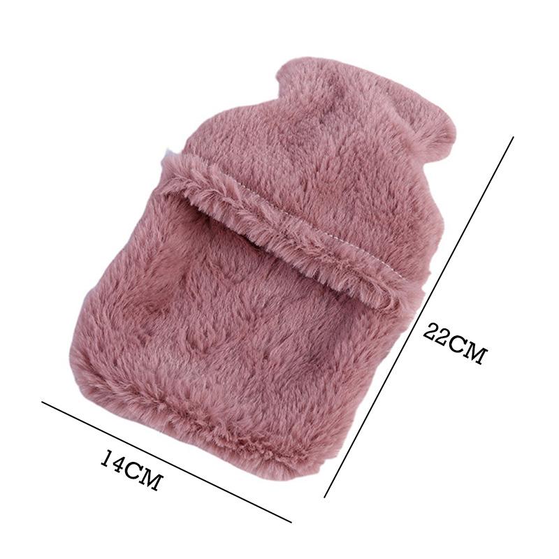 Cartoon Winter Hot Water Bag with Plush Cover Water Filling Hot Water Bottle PVC Reusable Hot Water Bottle Body Hand Warmer