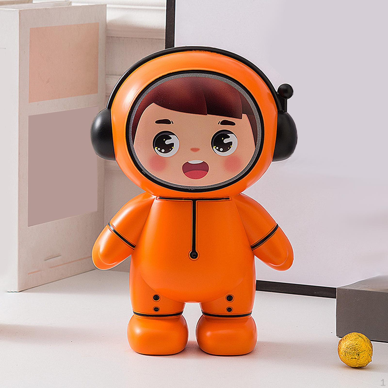 

Копилка, креативное украшение, копилка, скульптура космонавта как монета