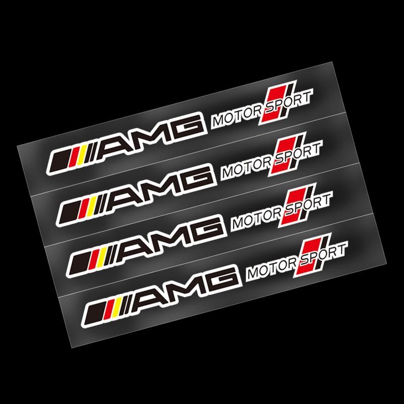 Car Decoration Stickers Sports Decal Sticker For Mercedes Benz AMG Smart W205 C300 W203 W206 W108 W124 W126 W140 W168 W169 W176 ZK9