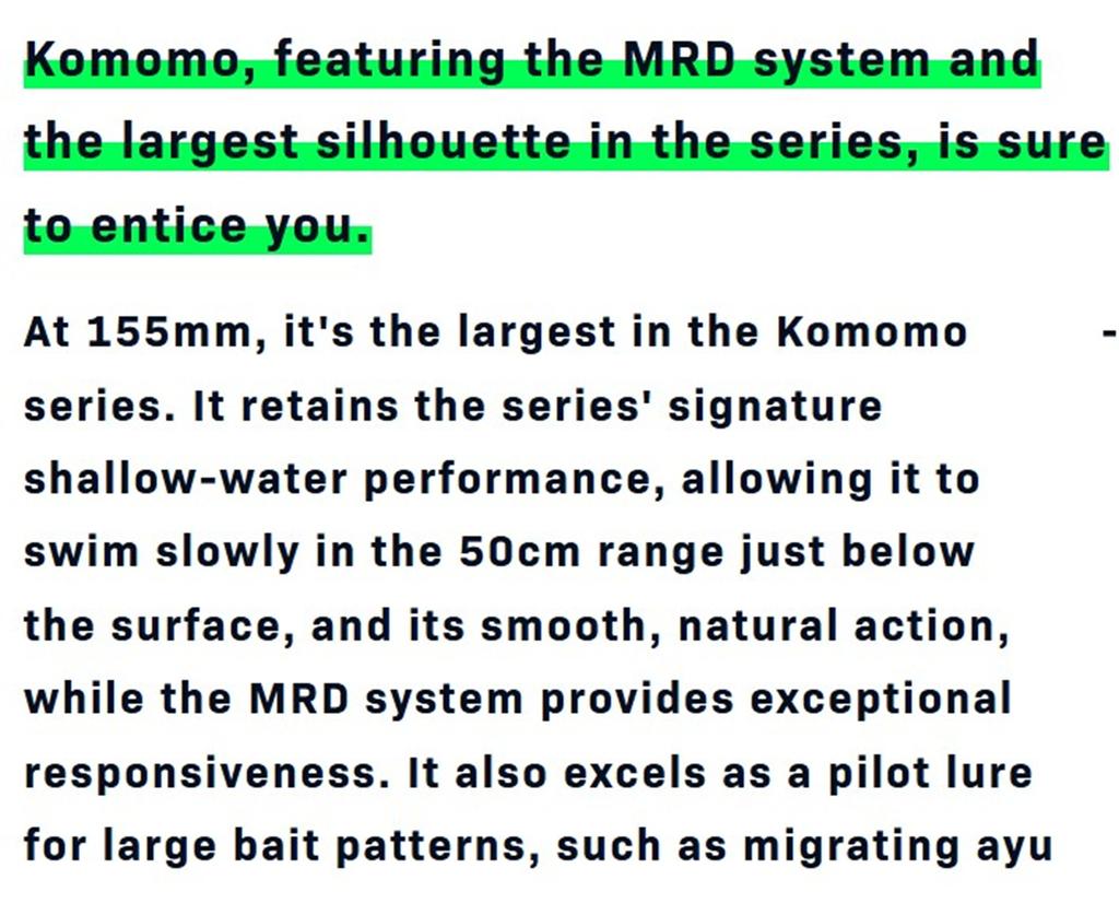Ima Komomo SF 155 Floating Lure 007 (0761)