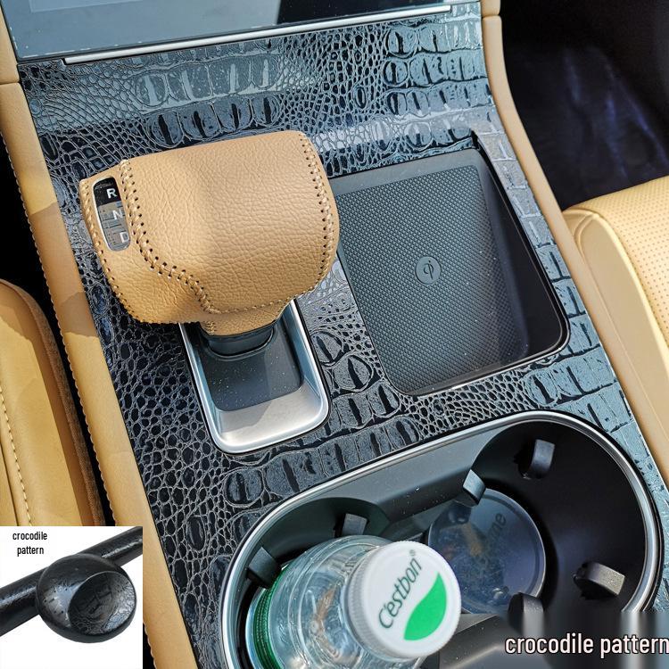 Applicable Ideal ONE Interior Carbon Fiber Anti-Scratch Stickers for Console, Shift Lever, and Window Lift.
