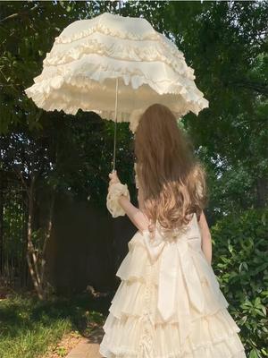 Gothic Sle Lace Bird Cage Umbrella Lolita Wedding Flower Original Girl Heart Princ Umbrella Japanese Sle Home Use
