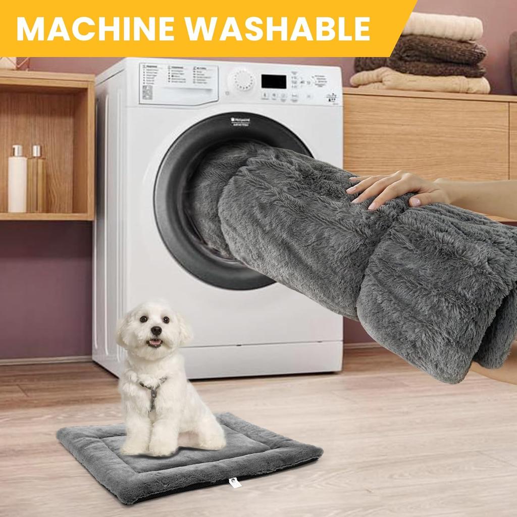 Tapete lavable para cama para perro, tapete de cama para perros pequeños, medianos y grandes, tapete suave y esponjoso para