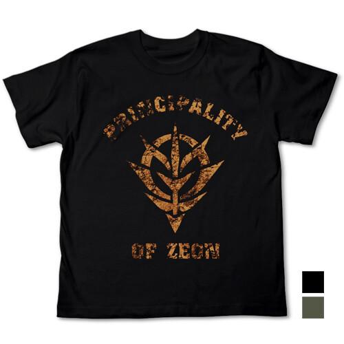 Mobile Suit Gundam Zeon Faded Print TShirt Black Cospa Japan Limited New Pre M