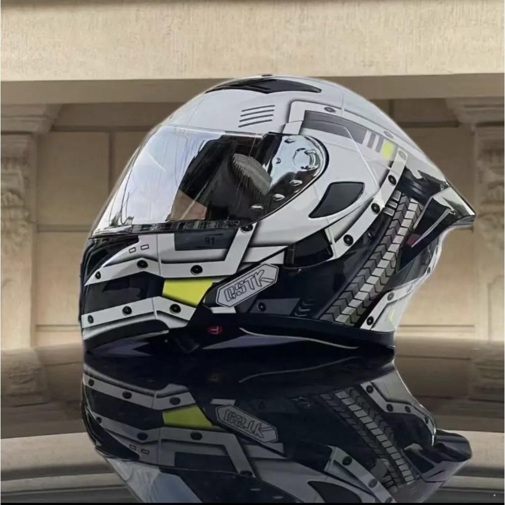 New face-off helmet extra large 70 extra large head circumference double lenses new motorcycle helmet