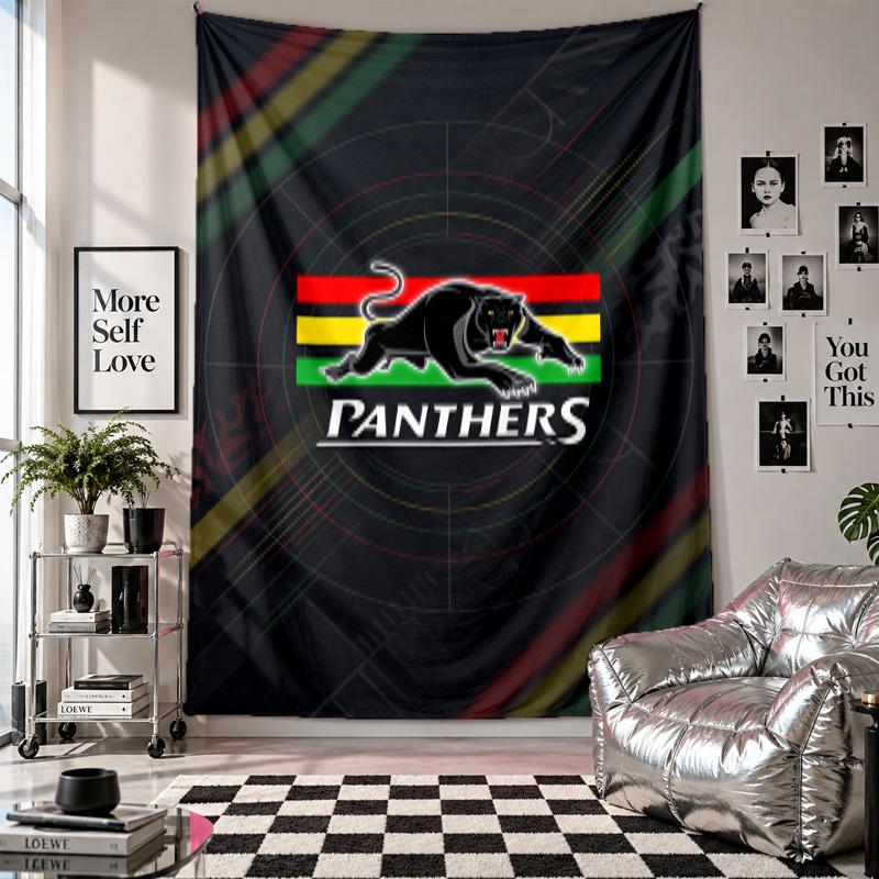 Penrith Panthers Wall Tapestry Home Decor Wall Hanging Cloth for Bedroom Living Room Background