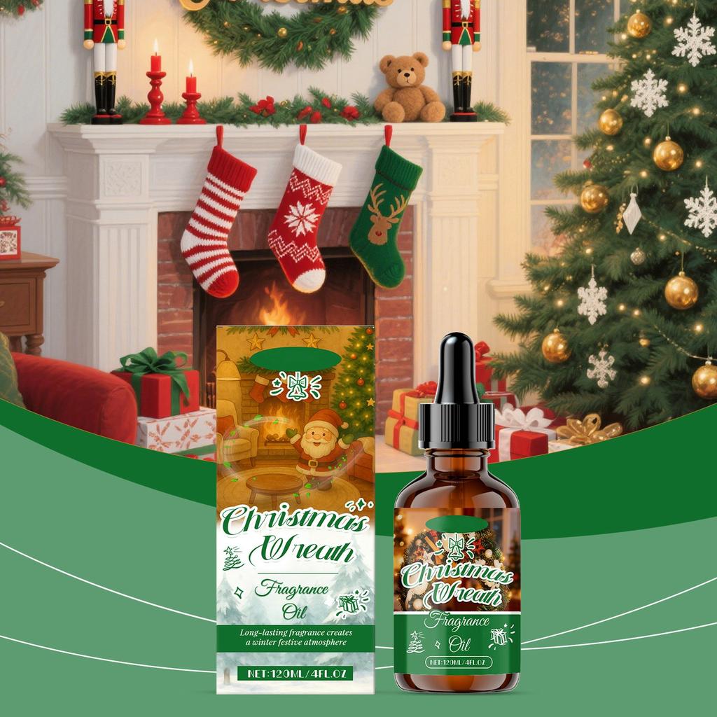 Christmas Serum Oil  Festive Serum Oil  Warm And Festive Atmosphere Decoration  Soothing Nerves And Relieving Stress 120ml