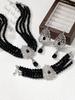 Retro Classic Hollow Rhinestone Inlaid Necklace Fashion Temperament Light Luxury High Sense Bracelet Set