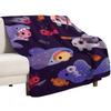 Spooky Cory cats Throw Blanket Warm Comfortable Blanket for Office Napping