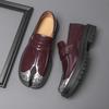 Designer New Height Increasing Leather Casual Shoes For Men Penny Loafter Formal Wedding Dress Homecoming Retro Footwear