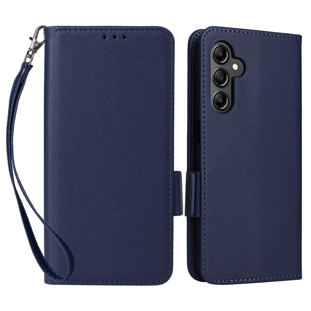 For Samsung Galaxy A15 4G/5G Wallet Case PU Leather Litchi Texture Phone Stand Cover