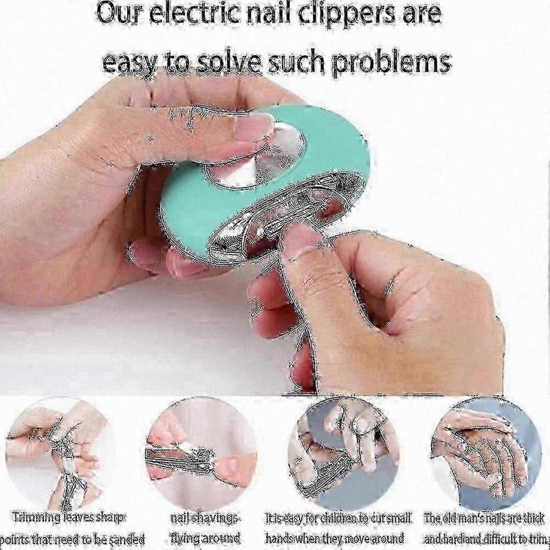 Electric Nail Trimmer for Thick Nails - Safe Automatic Clipper for Adults, Seniors, and Kids