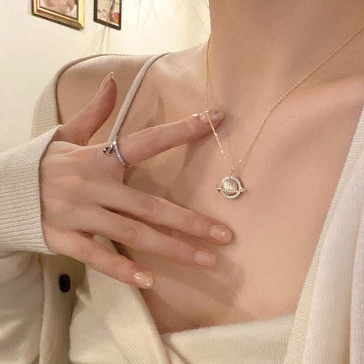 Kiss Jewelry Vintage Gold Color Pearl Beaded Necklace Women Double Chains Pearl Pendant Choker Korean Fashion Collar Jewelry