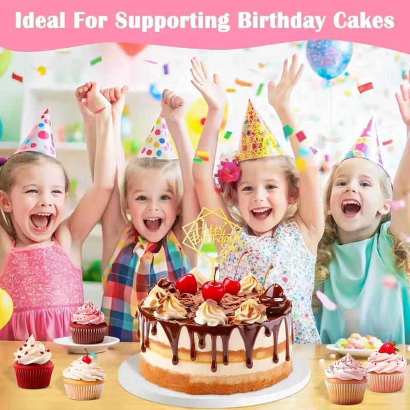 3Pcs White Cake Board Multi Layer Round Cake Drums Base for Wedding Birthday Party Cake Display Decor Christmas DIY Baking Tools