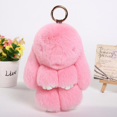 Rabbit Pendant Imitation Rex Rabbit Hair Cute Plush Doll Rabbit, Dead Rabbit Keychain Bag Pendant Car