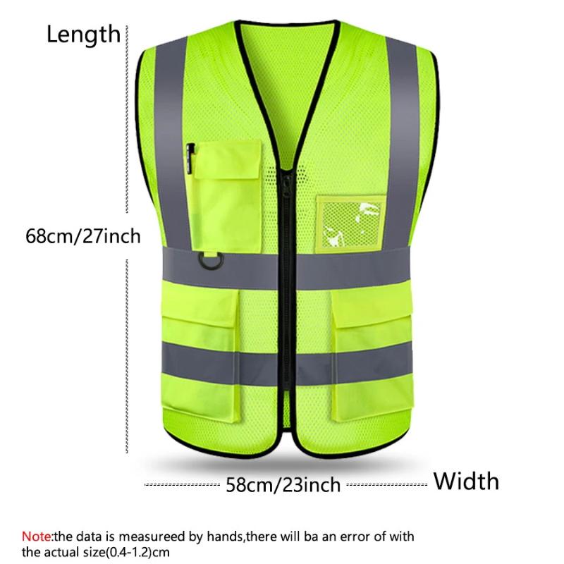 Colete refletivo de alta visibilidade, roupas de trabalho, motocicleta, ciclismo, esportes, roupas de segurança refletivas ao ar livre, jaqueta refletiva