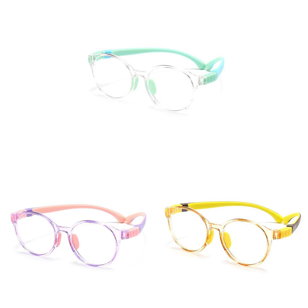 Kids Antiblue Light Glasses With Frame And Clear Uv Protection For Home Use