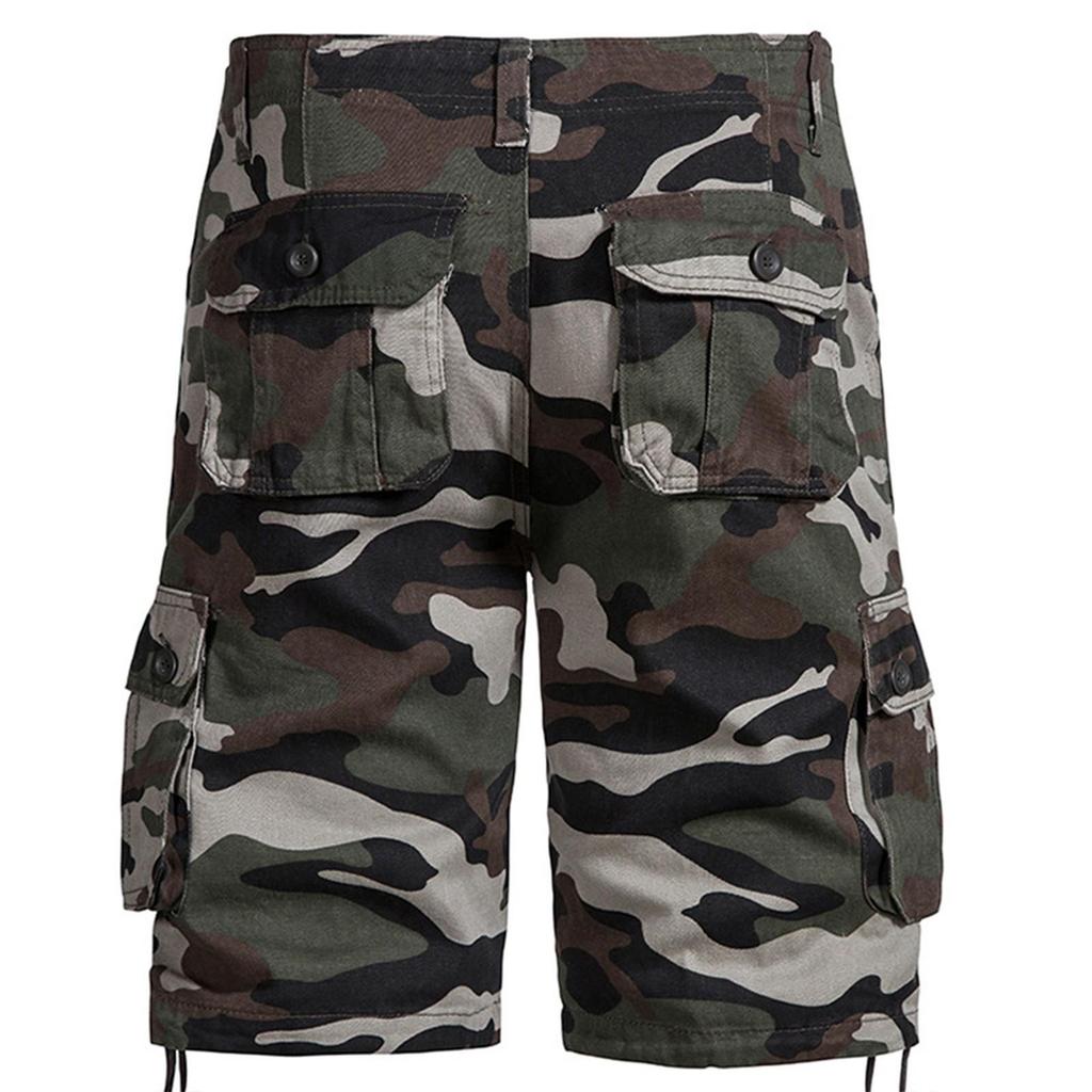 Heren Zomer Werkkleding Shorts Losse Casual Vijfpuntsbroek Heren Zomer Camouflage Casual Cargo Shorts