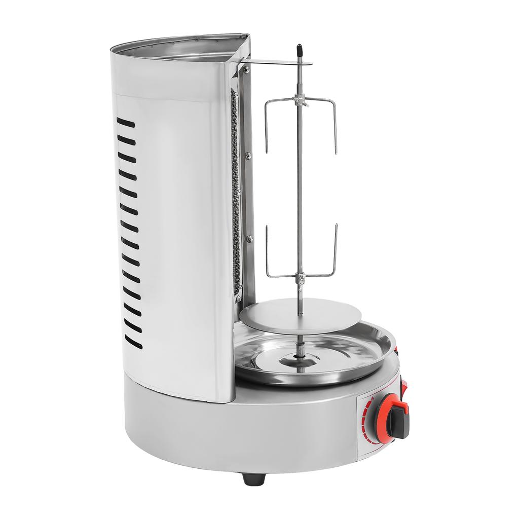 Vertikaler Gasgrill Kommerzielle Shawarma-Maschine, Döner Kebab Gyro Grillmaschine Wärmeableitungsöffnungen für Hähnchen, Rindfleisch, Lamm